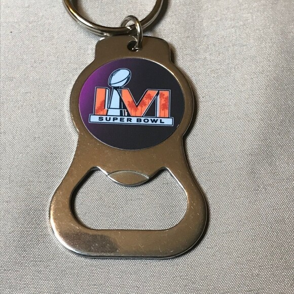 NFL Super Bowl 56 Bottle Opener Keychain - Picture 2 of 3